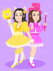 magical girls hyunjin and heejin